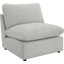 Canapé modulaire en forme de L 5 pièces Biny, gris clair, inclinable électrique