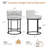 26" Sculptural Swivel Modern Counter Stool-2027557712