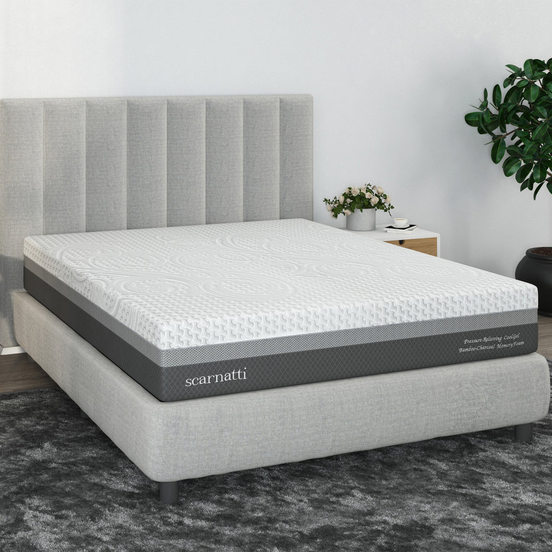 White Noise CoolGel Memory-Foam-Matratze Druckentlastung 7-Zonen 2-in-1