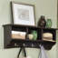Portemanteau mural Shaker Cottage avec casiers et crochets, chocolat-1084744065