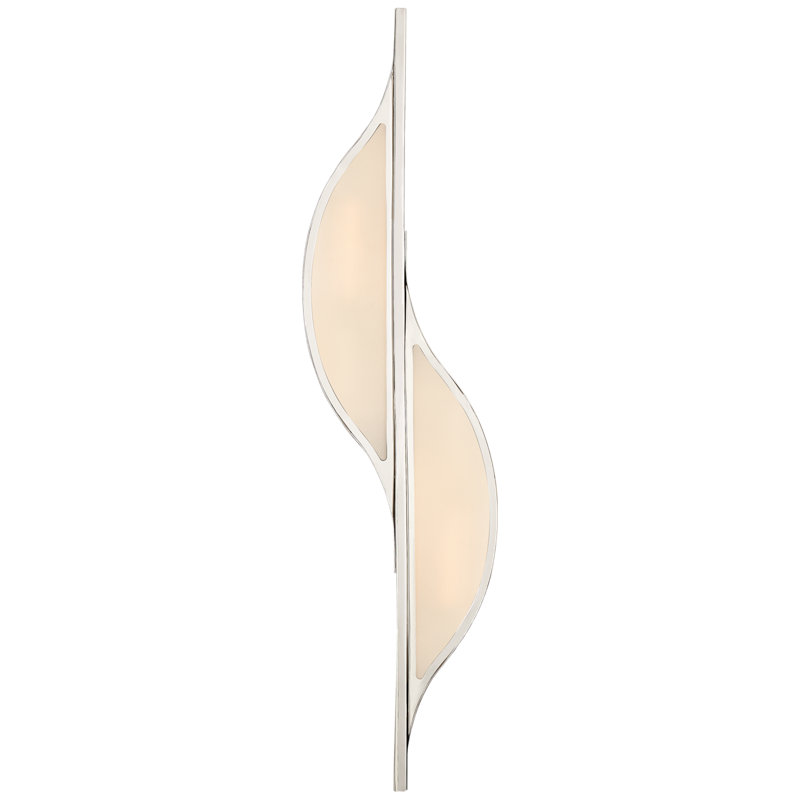 Kelly Wearstler Avant Large Curved Sconce, Polished Nickel