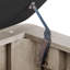 Linen Upholstered Storage Bench