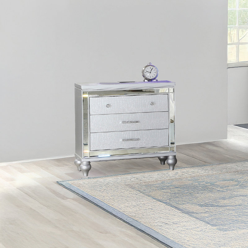 Table de chevet 3 tiroirs Sterling