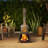 Guitar Shaped Fire Pit, Outdoor Wood-Burning Chiminea