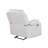 Blanche White Glider Recliner With LED Light