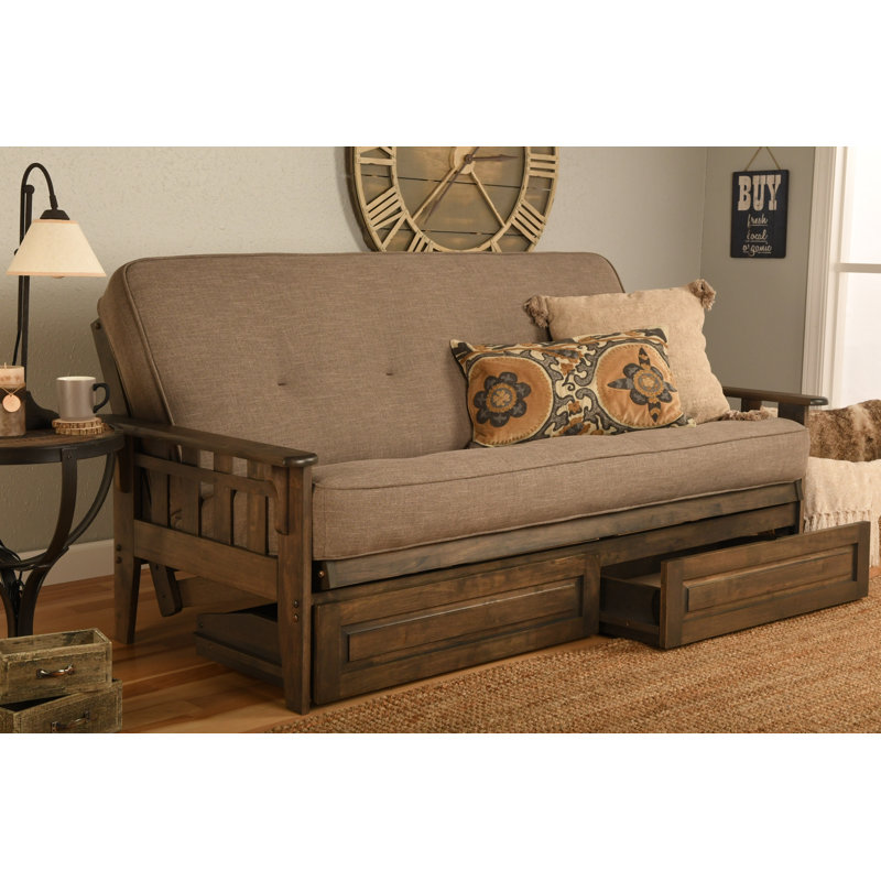 Stratford 81" Loose Back Sleeper Sofa, Linen Aqua, Yes