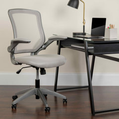 LEMBERI Fabric Padded Desk Chair No Wheels, Armless Wide Swivel,120°  Rocking Mid Back Ergonomic Computer Task Vanity Chairs for Office, Home,  Make