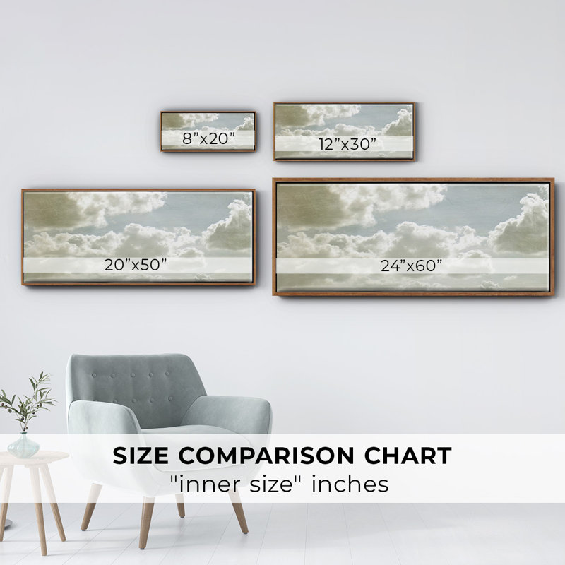«Sky Scrapers IV», impression encadrée sur toile, H 12 po x l 30 po x P 1,5 po, Toile encadrée noyer flottant