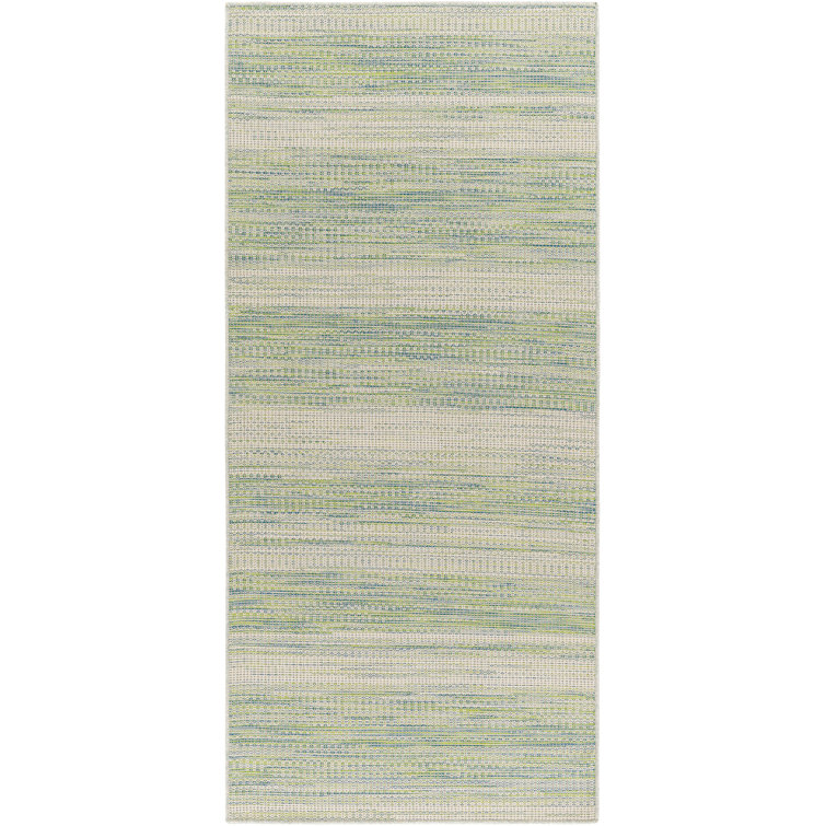 Tapis intérieur / extérieur vert / crème Damiani