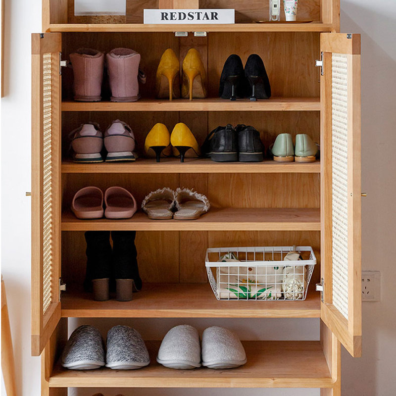 20 Pair Shoe Storage Cabinet, Yellow