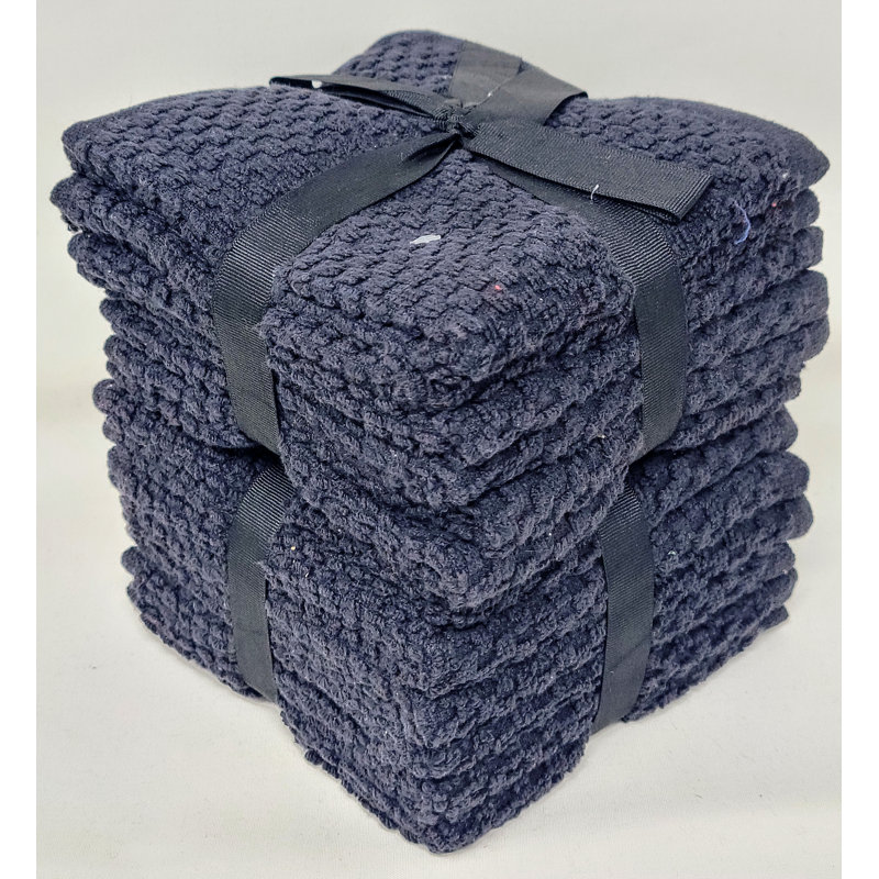 Withernsea Cotton Washcloth, Black
