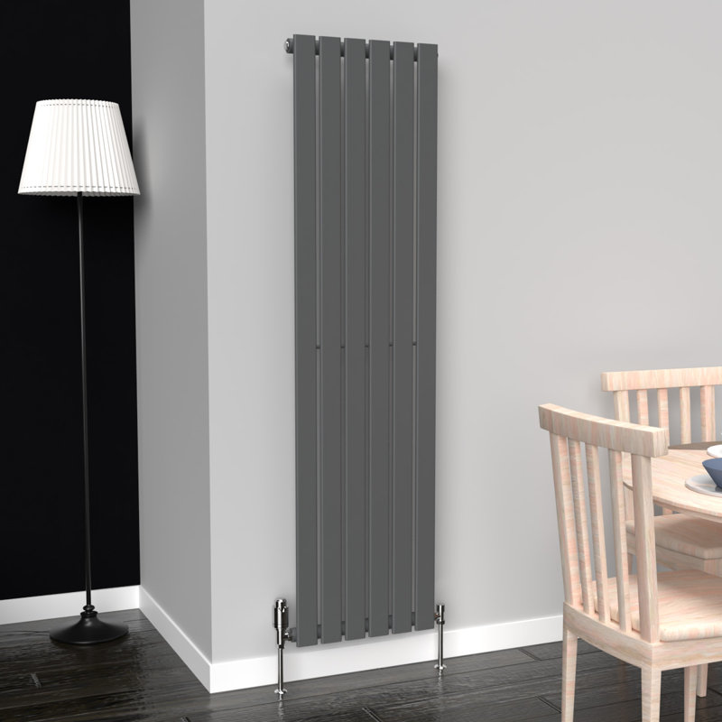Designer Radiator, 62cm H x 16cm W x 3cm D, Grey