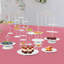 Ensemble de 12 présentoirs à desserts ronds-101986864