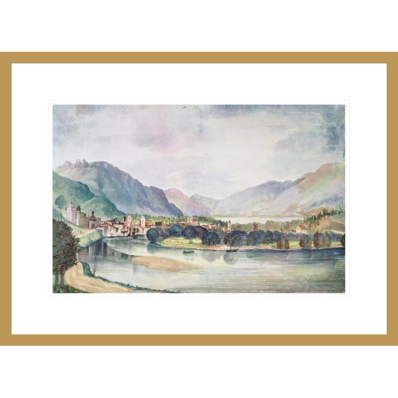 «View of Trente» par Albrecht Dürer, impression giclée sur cadre, H 16,05 po x l 21,75 po