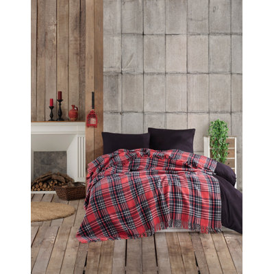 Cotton Blend Plaid Quilt