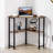 Jaycub Corner Desk Computer Desk with Storage Shelves Triangle Writing End Table for Small Space Bedroom