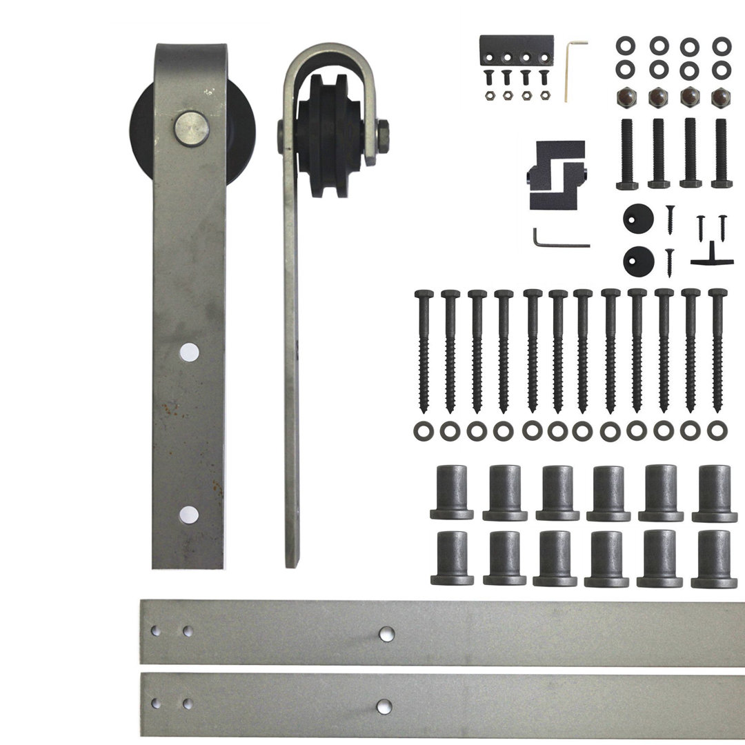 Sliding Classic Design Standard Single Barn Door Hardware Kit Homacer Track 