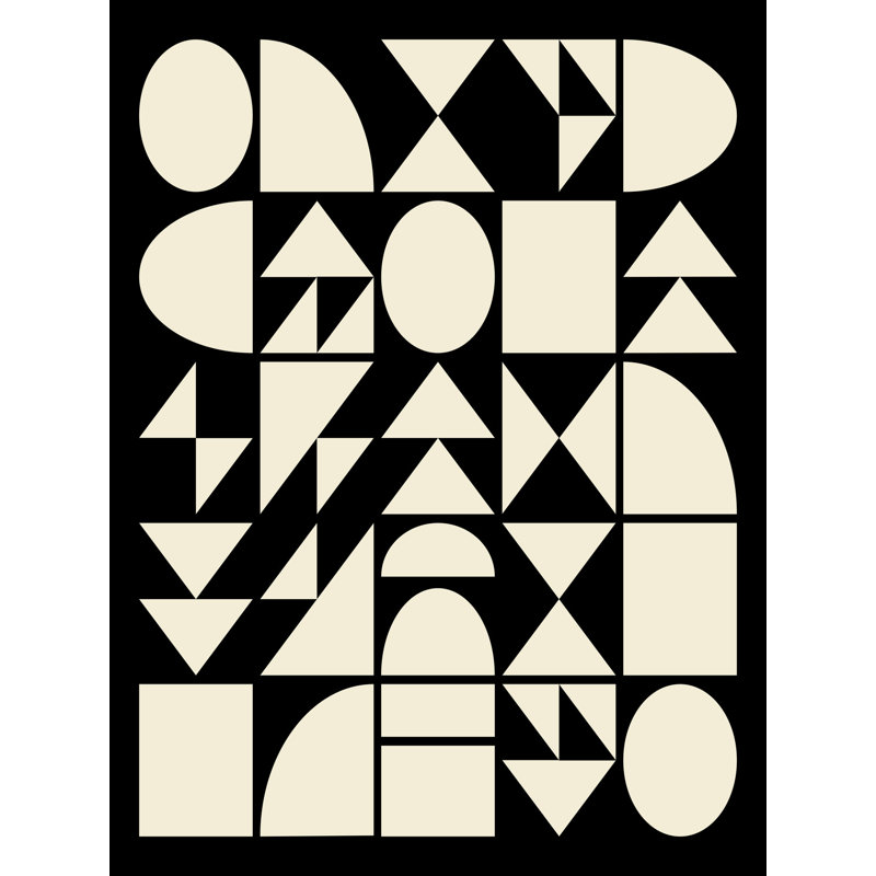Shapes 3 Print by Beth Vassalo, Wrapped Canvas, 32" H x 24" W
