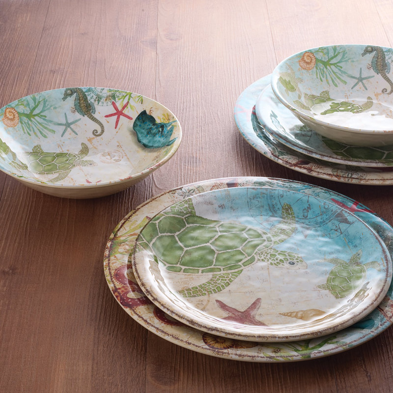 Slagle Piece Melamine Dinnerware Set - Service for 4