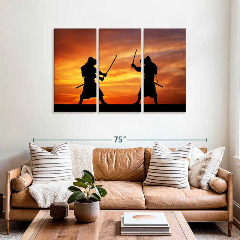 Samurai Sunset Duel, H 36 po x l 57 po