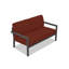 Causeuse d'extérieur de 56,25 po de large avec coussins Sunbrella® Vivant-960516915-1052480190