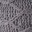 Repose-pieds rond en laine tricotée 20 po x 20 po Malibu-72882523
