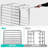 10 Sheets Aluminum Rolling Bakery Pan Rack