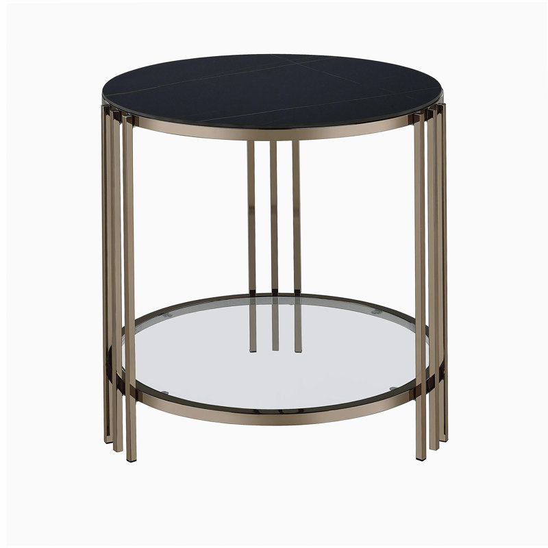 Table basse minimaliste classique, structure en métal, excellent article de décoration intérieure