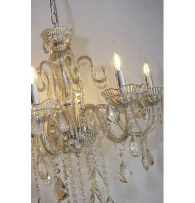 Debden 8 - Light Candle Style Chandelier