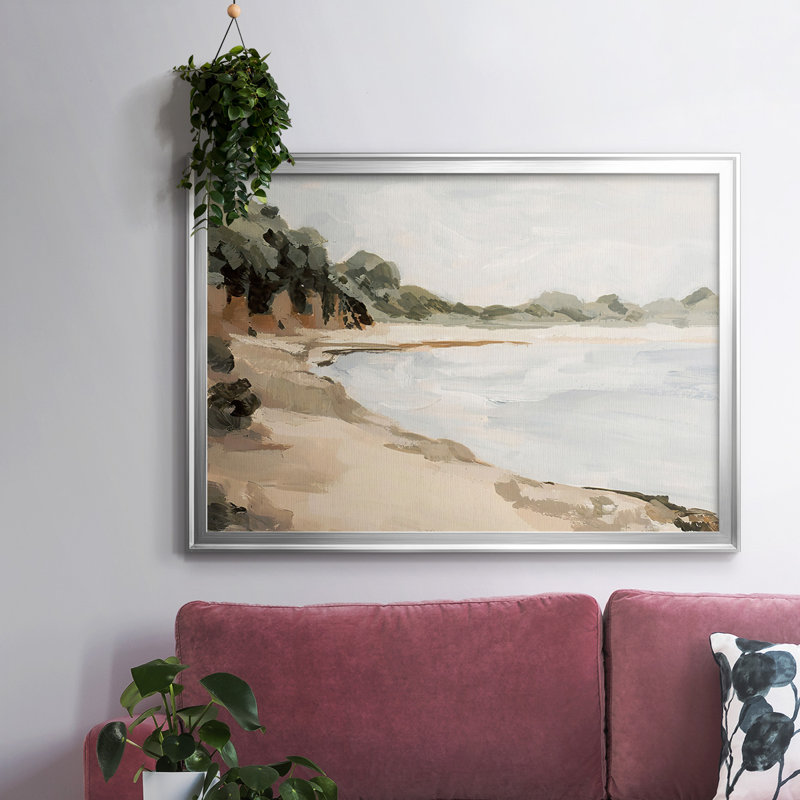 Bluff Bay II, reproduction d'art sur toile, Argent, H 14 po x l 20 po x P 1,5 po