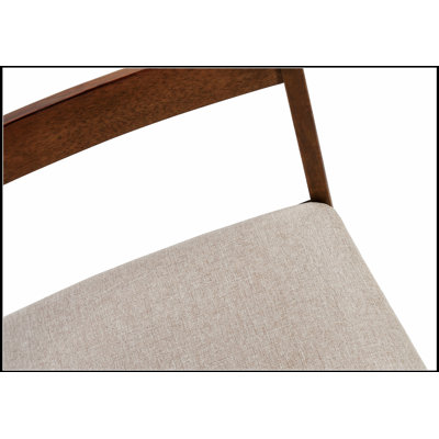 Ensemble de 2 chaises de salle à manger modernes sans accoudoirs, chaises d'appoint contemporaines avec pieds en bois - Chaises d'appoint polyvalentes pour la salle à manger, la cuisine ou le salon