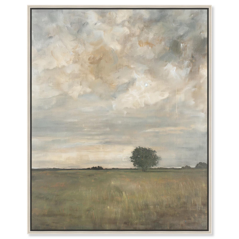 «Wilderness Canvas Vintage Landscape» par , H 21 po x l 17 po, Encadrement argenté