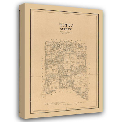 Art sur toile Alcott Hill® Walsh Gallery, Titus County Texas, Walsh 1880