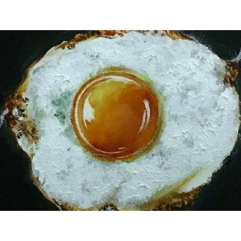 Sunny Side Up | Peinture acrylique | Poulavi Ghosh | Décoration murale
