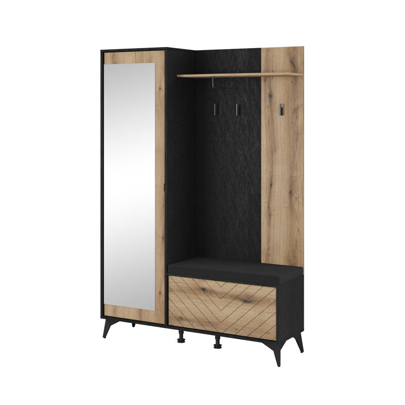 Hall Tree 134cm Wide with Shoe Storage