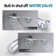 Double Shower Head with Built-in Valve, High Pressure 8 Setting Dual Shower Head Design
