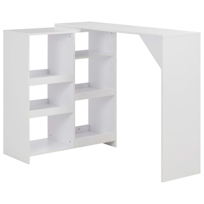 Sais Dining Table, White, White