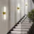 Modern Bathroom Wall Sconces Set Of 2, 21 Inch Vanity Lights With Frosted Glass Shade, Adjustable Mounting For Mirror, Bedroom, Living Room, Hallway, E26 Base Compatible-1381253150