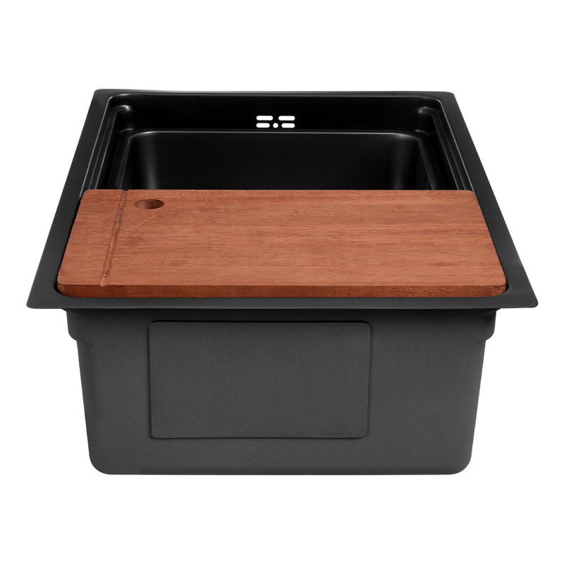 26.8'' L Single Bowl Stainless Steel Kitchen Sink