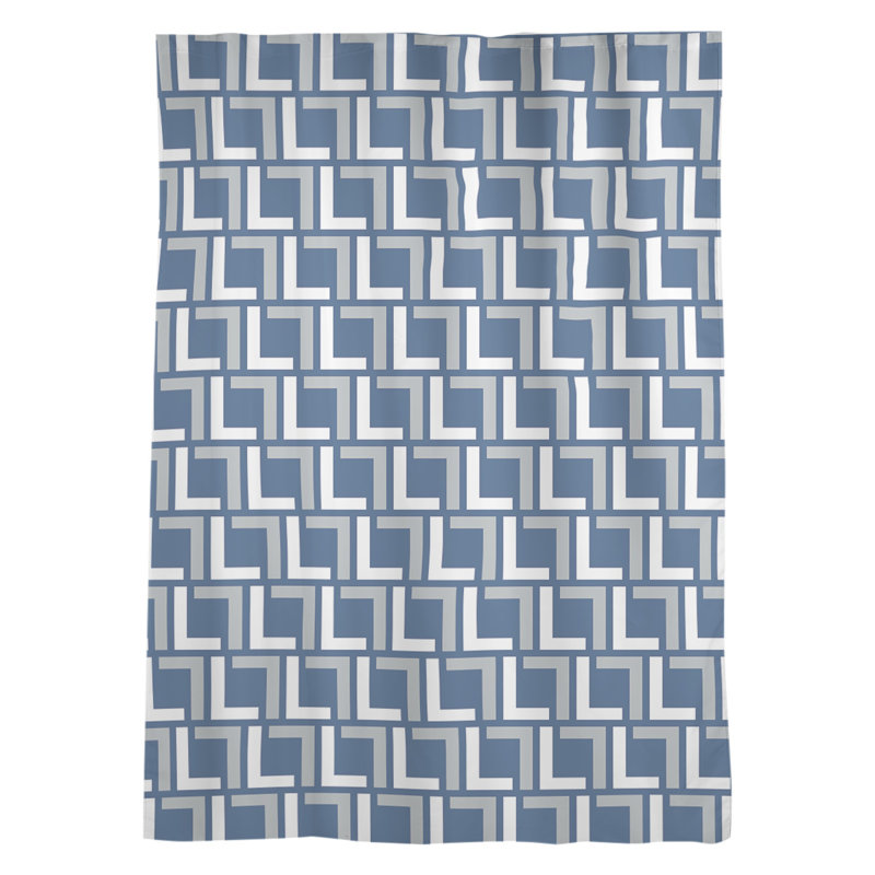 Panneau de rideau simple diaphane avec passe-tringle, Indianapolis Football Speed Blue/White/Gray