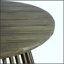 Table basse de patio ronde en bois d'acacia durable pour les espaces extérieurs, parfaite pour la cour arrière et le balcon