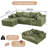 4-Piece Modular L-Shaped Sectional Sofa