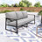 Metal Outdoor Patio Sofa&a Table