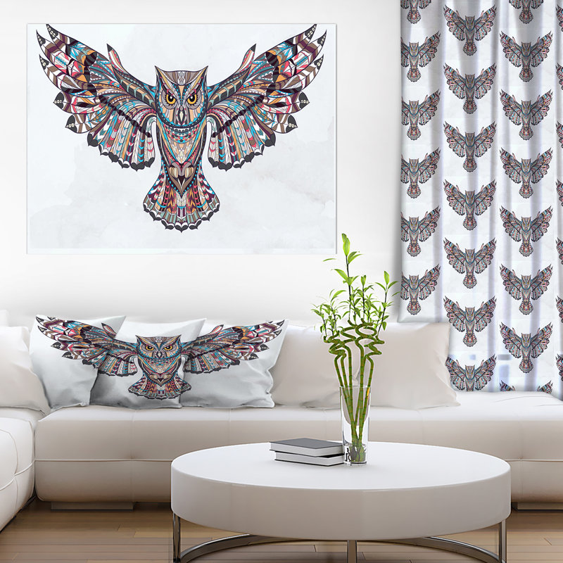 Animaux «Owl on the Grudge», impression, H 30 po x l 40 po x P 1,5 po, Toile tendue