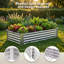 Ensemble de lit de jardin surélevé de 2 pi, 4 pi x 2 pi, en acier galvanisé, boîtes à fleurs d'extérieur résistantes à la rouille pour les légumes et les fleurs, jardinage dans la cour
