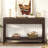 Striped Ash Veneer Console Table - Modern Style for Any Room-193883465
