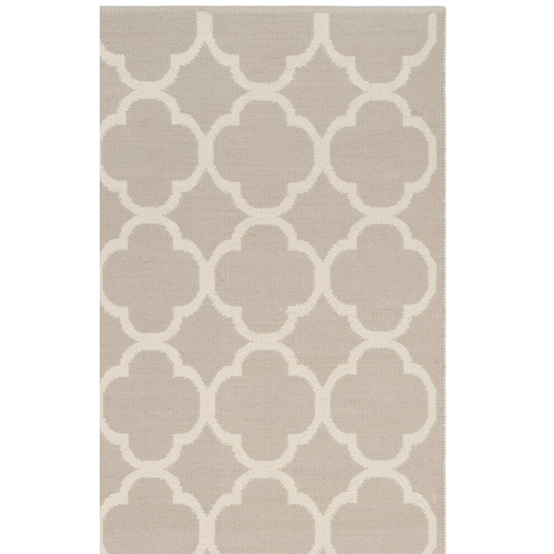 Desota Hand Woven Cotton Geometric Rug, Rectangle 3' x 5'