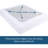 Box Spring Cover King Size Elastic Fabric Wrap Around 4 Sides Bed Skirt Sleek Alternative For Bed Skirts For Hotel Home Fits Box Springs Up To 13