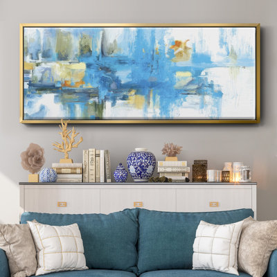 Metro Blue - Framed Canvas