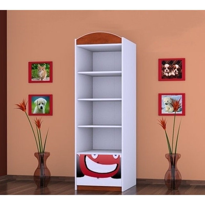 Zev 1 Door Wardrobe, Red